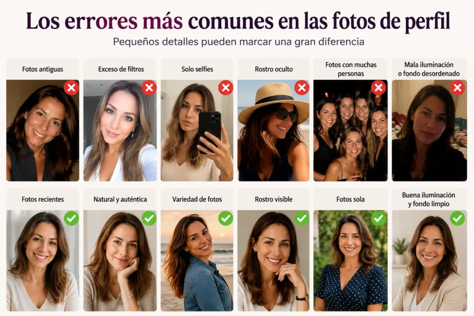 Los errores más comunes en las fotos de perfil